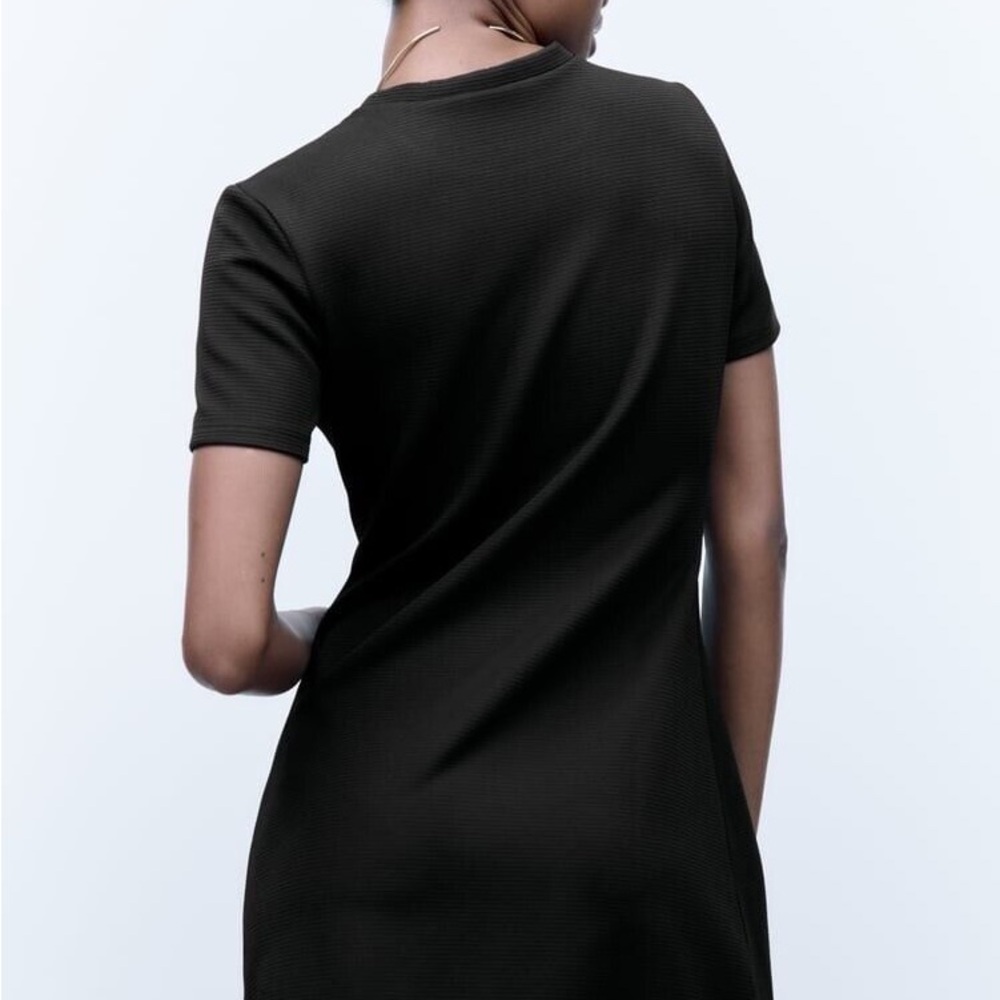🔥 Closet Sale! Zara Black Embellished Mini Dress - Picture 2 of 4